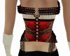 >Red Chained Corset<