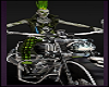 Male Avatar Punks Zombie Avatar Rides Motorcycle Rider Animated Bikes Goth