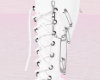 White Safety pin Shoes