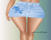 Flowered Short Skirt