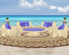 tropical beach lounge