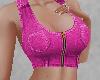 A~ Pink Denim Crop