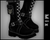 M!X- Black Combat Boots