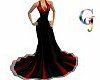 Eva Red N Black Gown