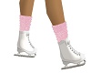 MJ-White Skates Pk Socks