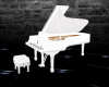 WHITE GRAND PIANO