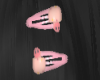 Pink mushroom clips