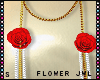 S|Flower Necklace Red