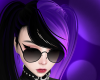 Violet Hair Purple Black