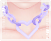 P| Heart Choker - Lilac