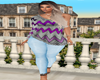 Sugarplum top n jeans
