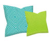 Teal Lime green Pillows