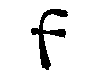 simple lowercase f
