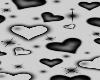 B&W Hearts Background