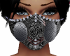 Black Floral Punk Mask