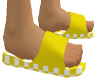 YELLOW FLIP FLOPS