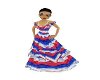 red white blue ball gown