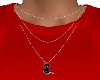 BLACK  KITTY  NECKLACE