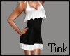 White black dress