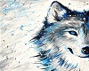 White Wolf /wBlue eyes