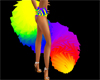Rave Rainbow Furry Tail