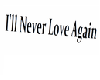I'll Never Love Again*s*