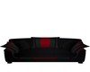 LONG SOFA RED BLK