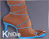 K Blue glo heels