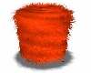 Orange Fur Stool