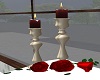 Candles & Red Roses