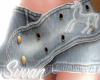 blue denim skirt rls