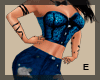 [E] oufit corset blue
