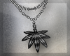 > WEED SILVER NECKLACE