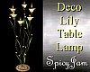 Deco Lily Table Lamp Crm