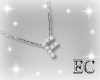 EC| F Necklace Silver