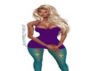 purple with teal
