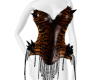 Tiger To zebra corset