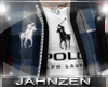 J* Polo Vest Blue
