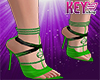 K- Celina Green Heels