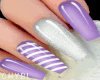 C~Purple Glitz Nails