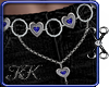 KK Dark Blue Heart Belt