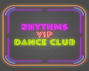 M&M Rhythms Club Sign