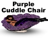 Purple Fur Cuddle Chair