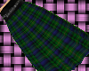 Gordon clan tartan skirt
