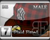 [BE] Red Plaid|Fitted M