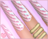 Rose Pearl Unicorn Nails