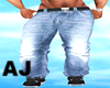 AJ Mens Faded Jeans