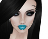 light blue lipstick,