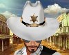 Sheriff Hat White