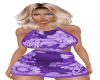 Purple Wild Flwer  Dress